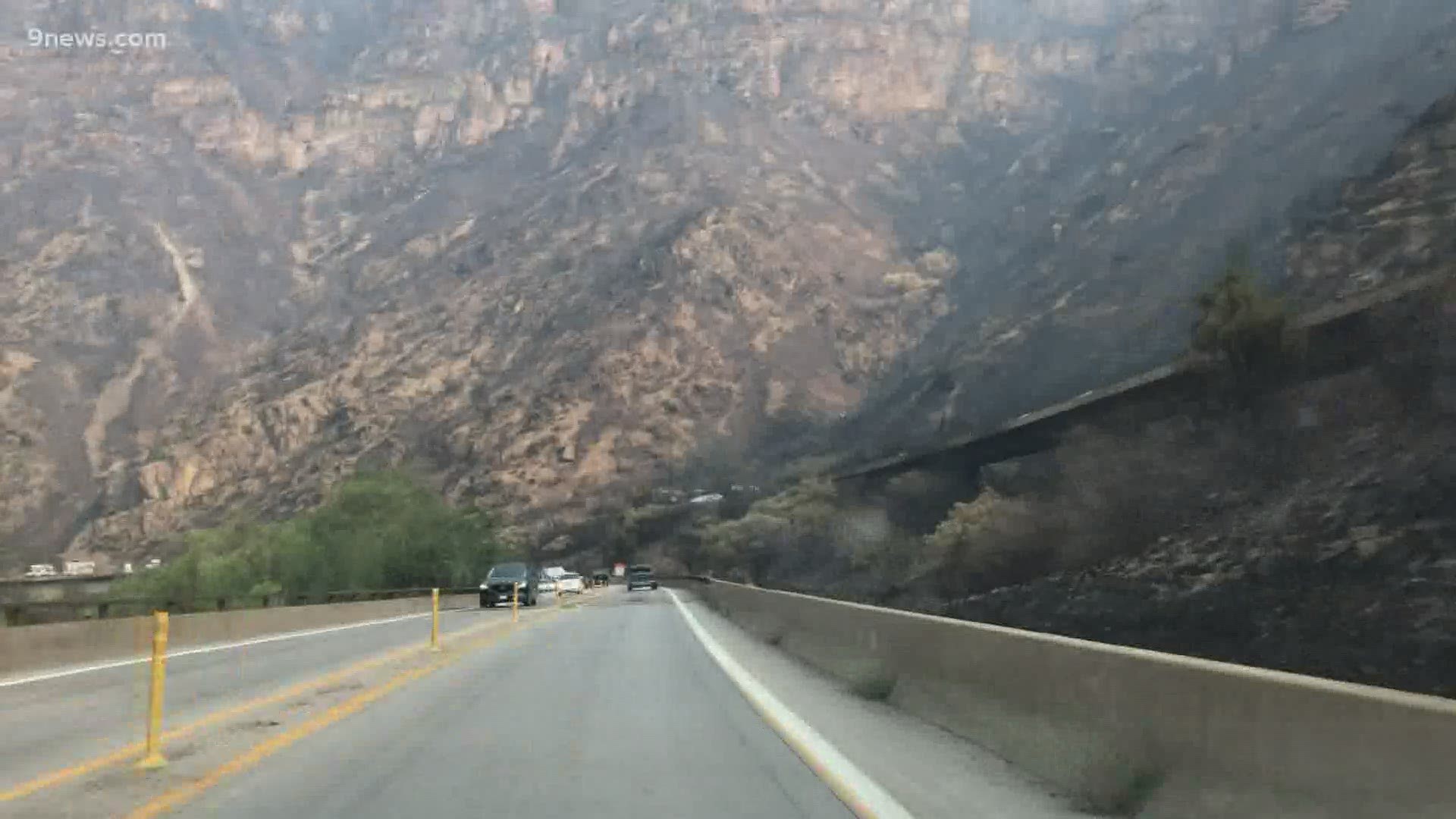 The fire burned more than 32,000 acres and blackened steep hillsides beside I-70. CDOT has plans to install new protective fencing in the fall.