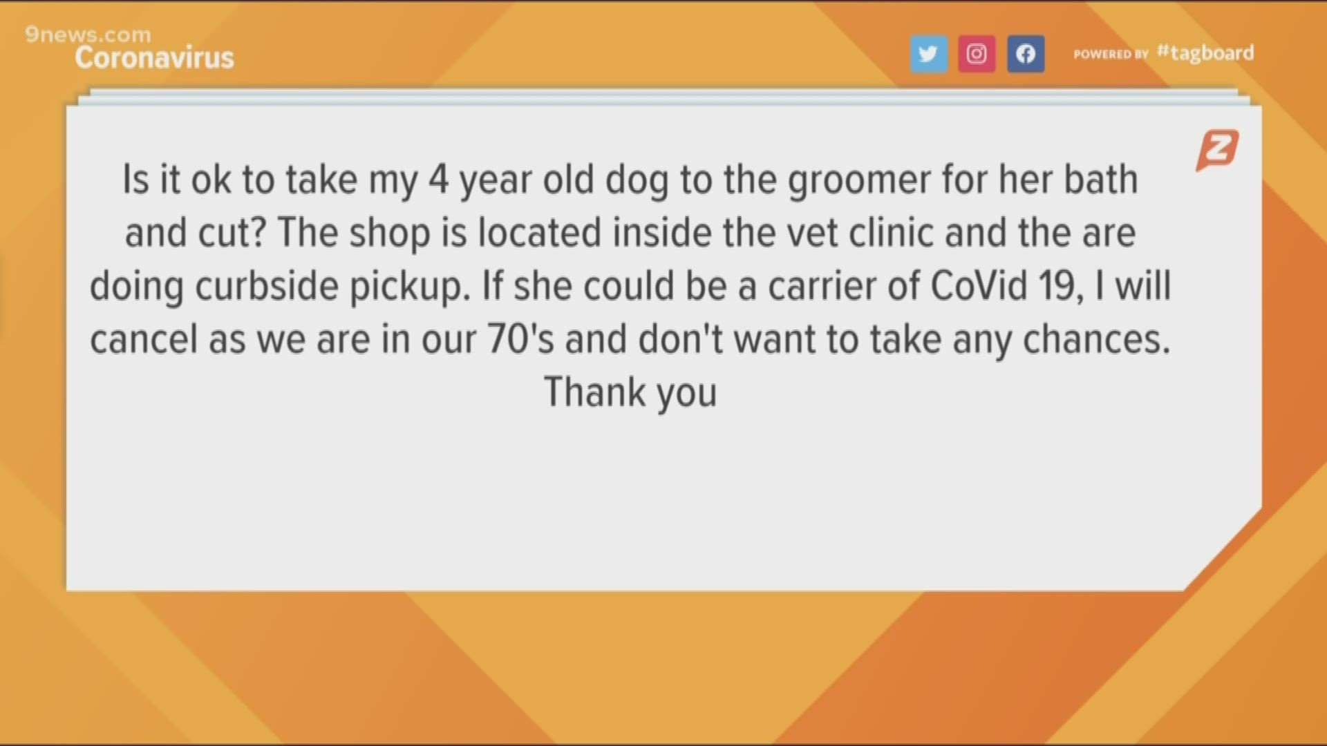 Should you take your dog to the groomer? Can coronavirus live on cardboard packages? 9Health Expert Dr. Payal Kohli answers your questions.