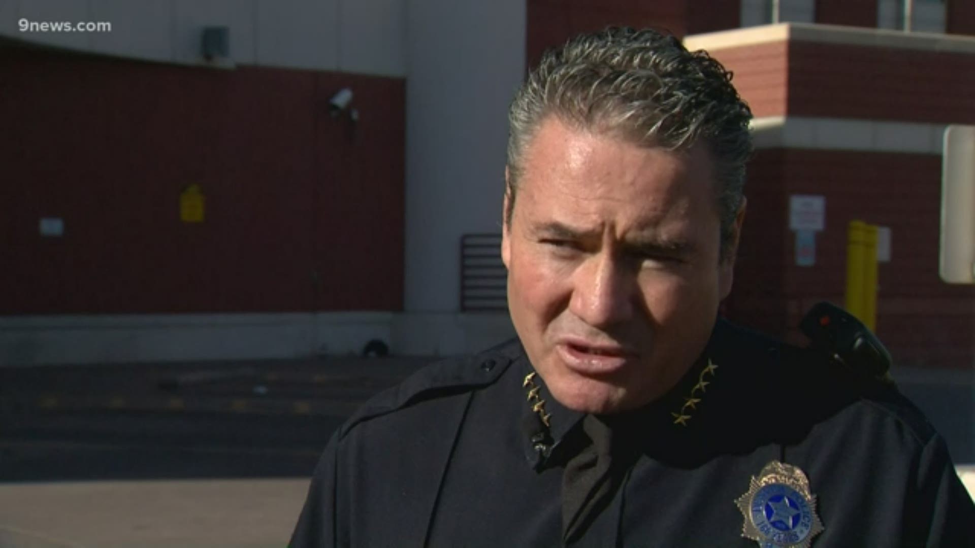 Police Chief Paul Pazen has an update after a Denver officer was shot during an alleged arm robbery in Arvada.