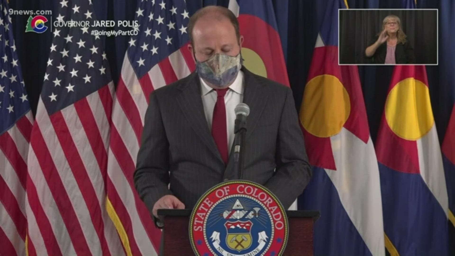 Colorado Governor Jared Polis said Colorado is not going to wait on the federal government to decrease its wait time for COVID-19 test results.