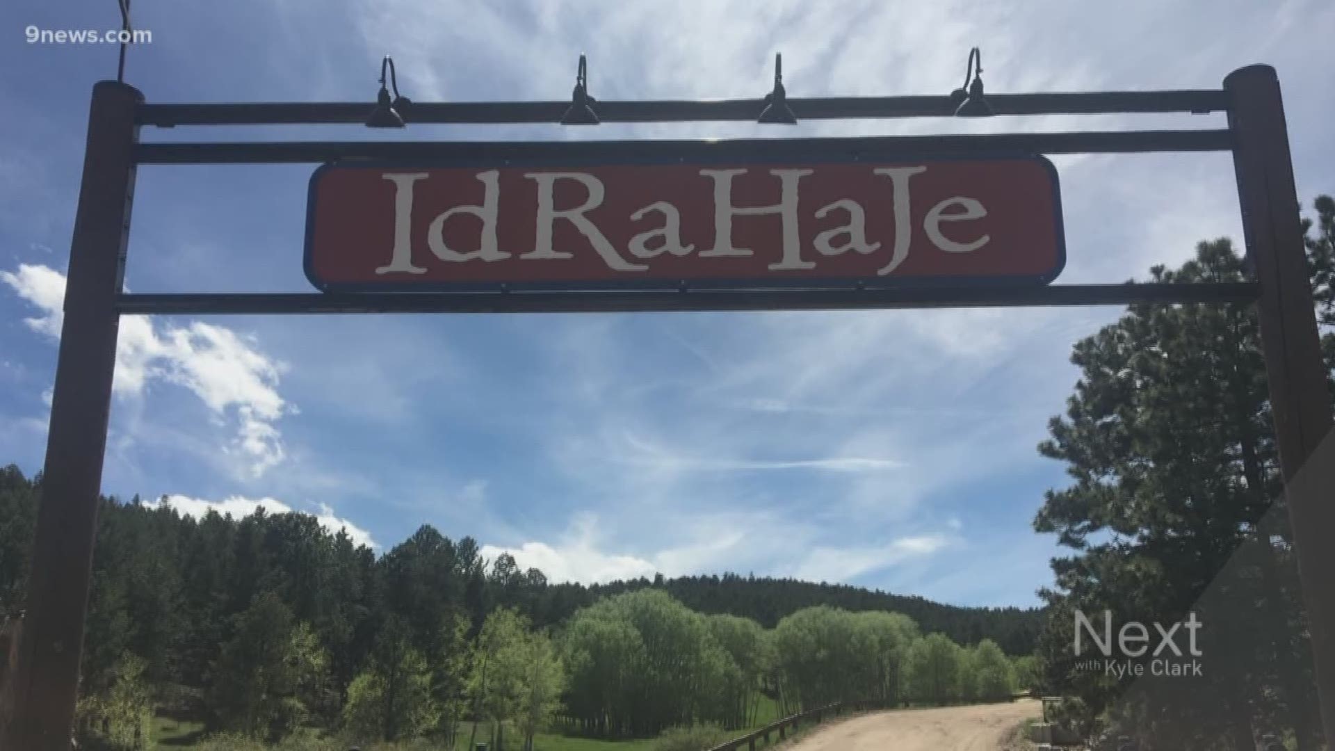 The sign is for Camp IdRaHaJe, which stands for "I'd rather have Jesus".