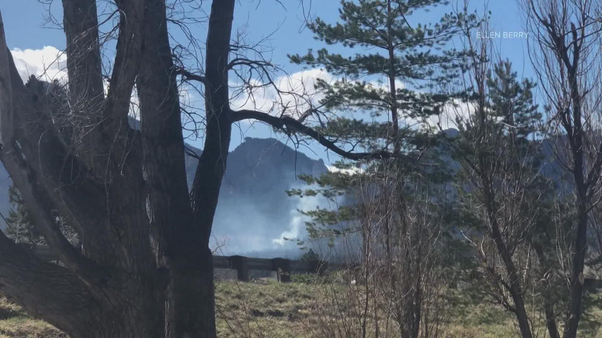 The North Shanahan Ridge Fire grew to only 0.6 acres before it was contained.