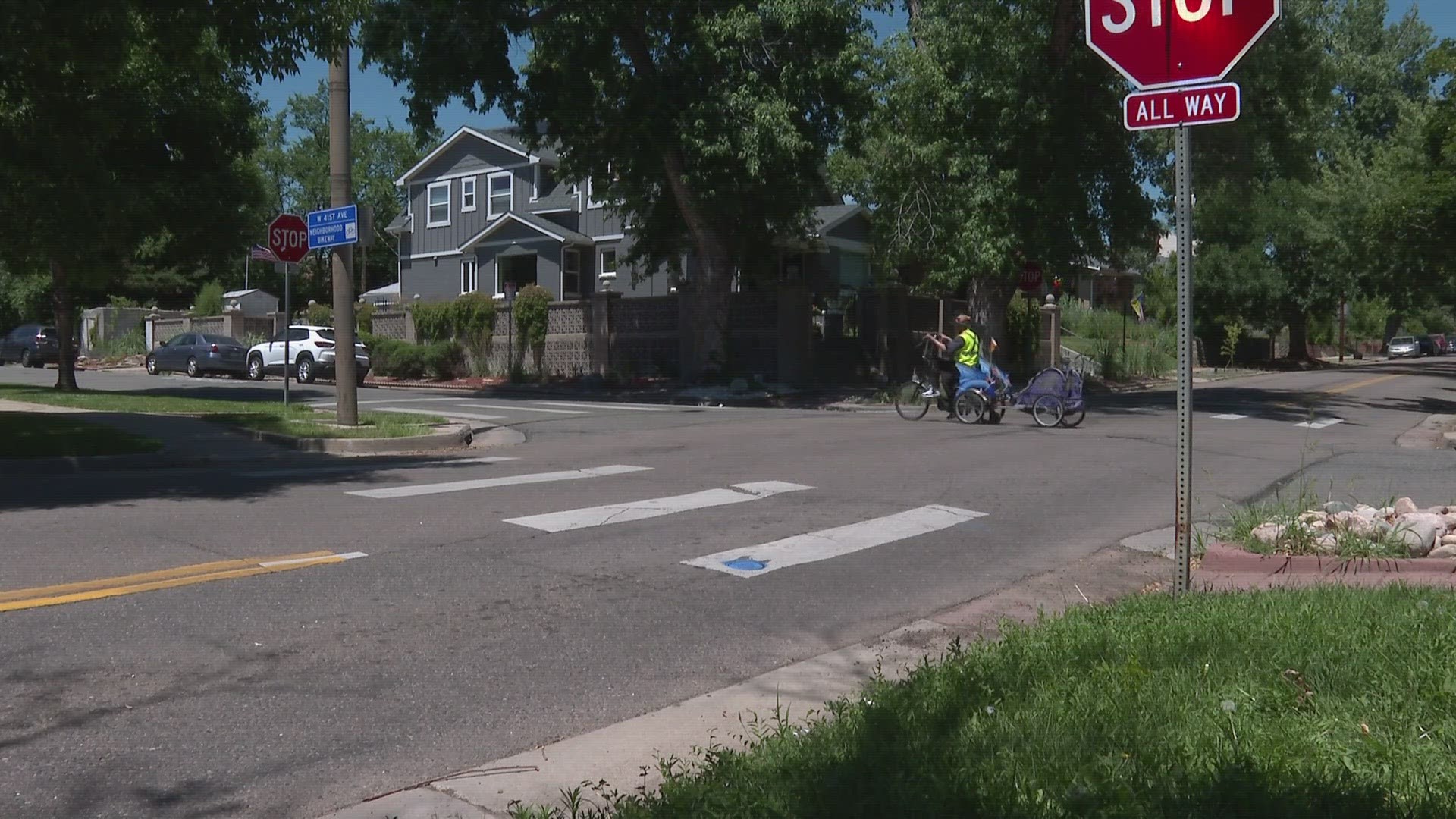 A cyclist is recovering in the hospital from severe injuries after she was hit by a driver over the weekend.