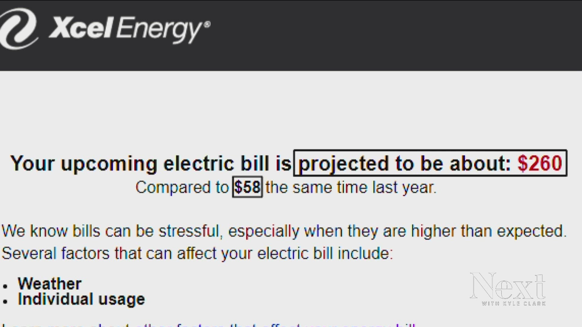 Email wrongly tells Xcel customers electric bills will skyrocket