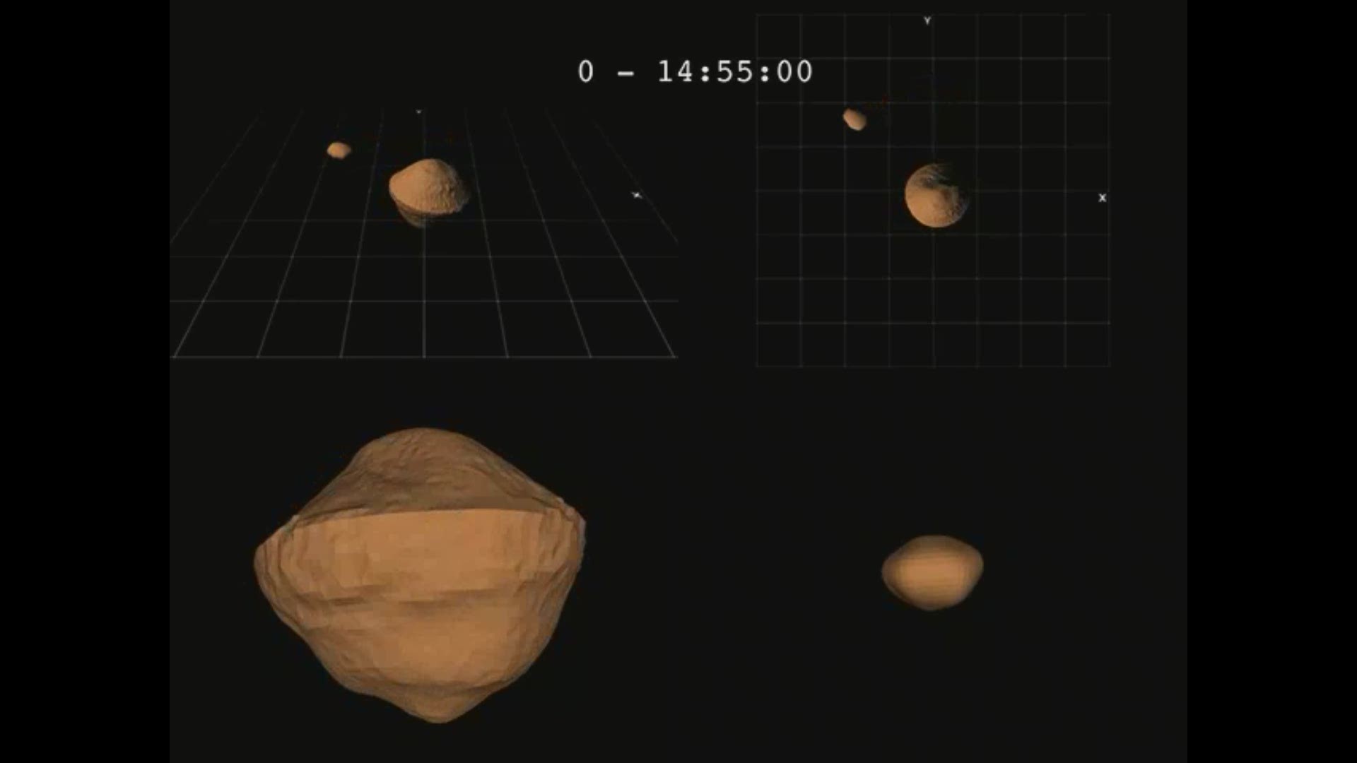 CU Boulder researchers hope to study binary asteroids. Here's what they look like. (Video courtesy CU Boulder)