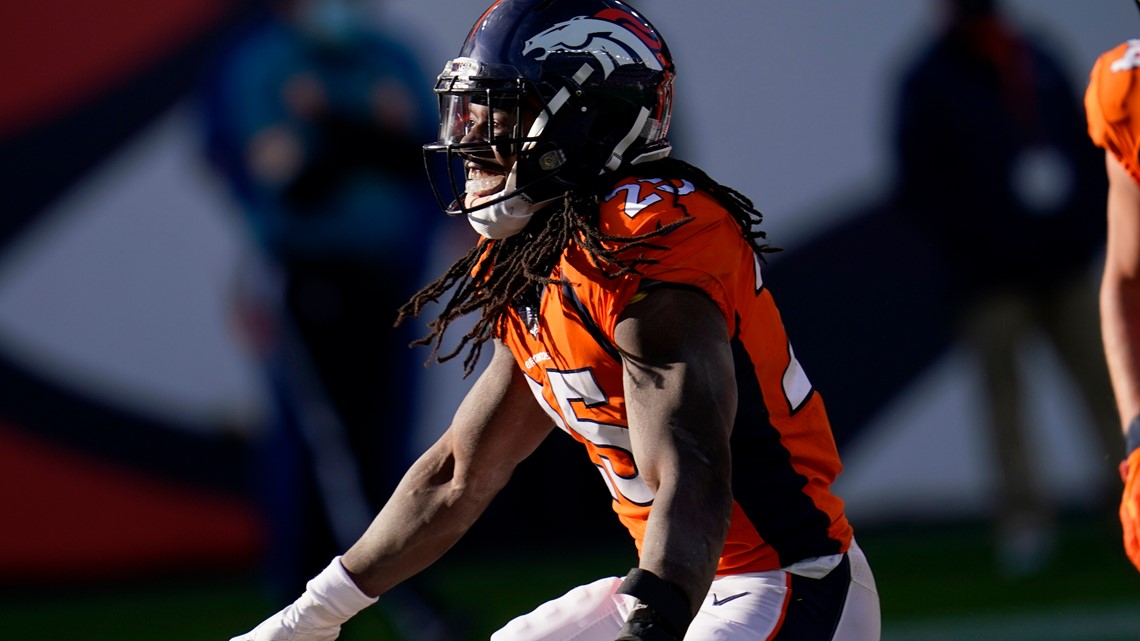 Miami Dolphins defensive end Jason Strowbridge (58) lines up against the  Denver Broncos during the second half of an an NFL football game, Sunday,  Nov.. 22, 2020, in Denver. (AP Photo/Justin Edmonds