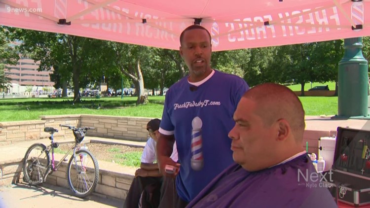 Local Barber Giving Free Haircuts To Denver Homeless Population
