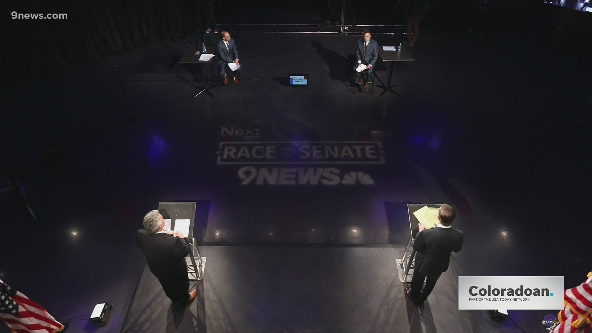 Republican incumbent Cory Gardner and Democratic challenger John Hickenlooper faced off commercial-free, statewide live debate Tuesday.
