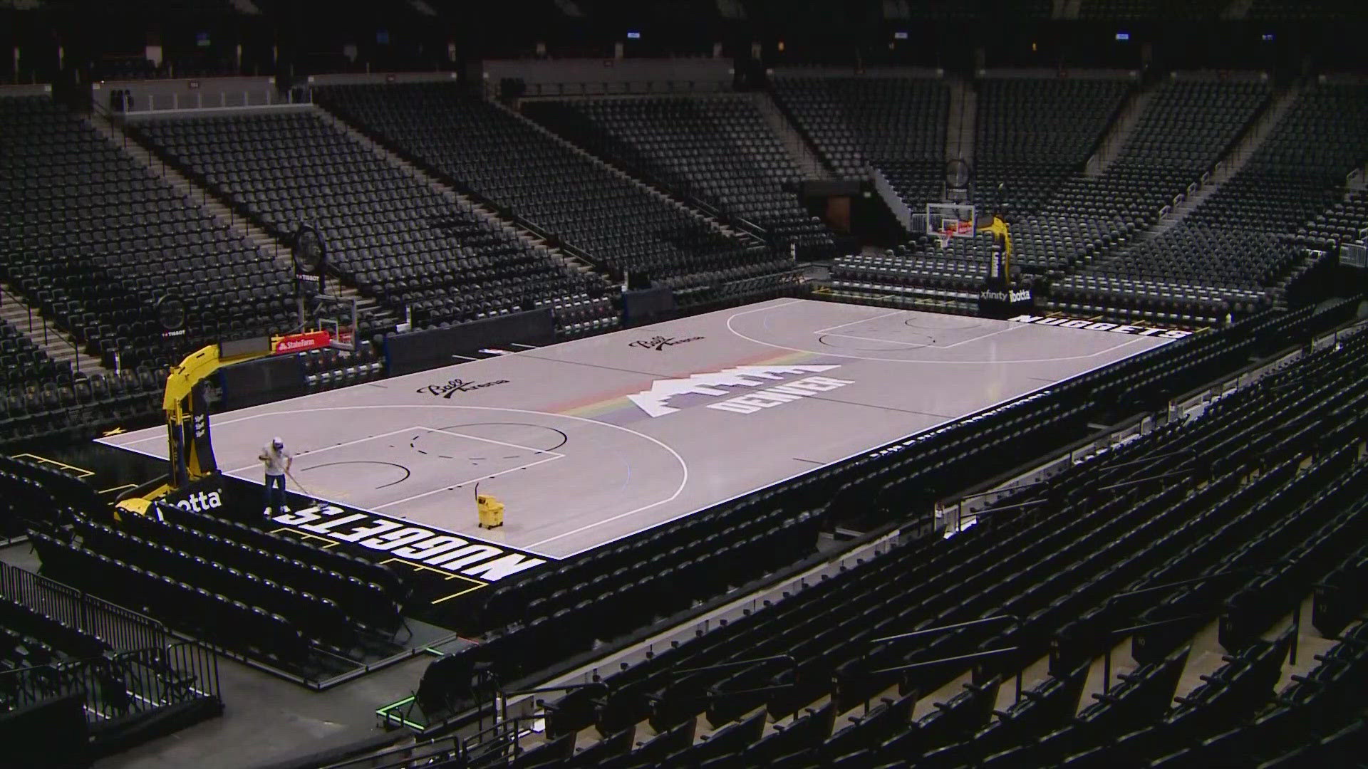 Denver Nuggets unveil new court design
