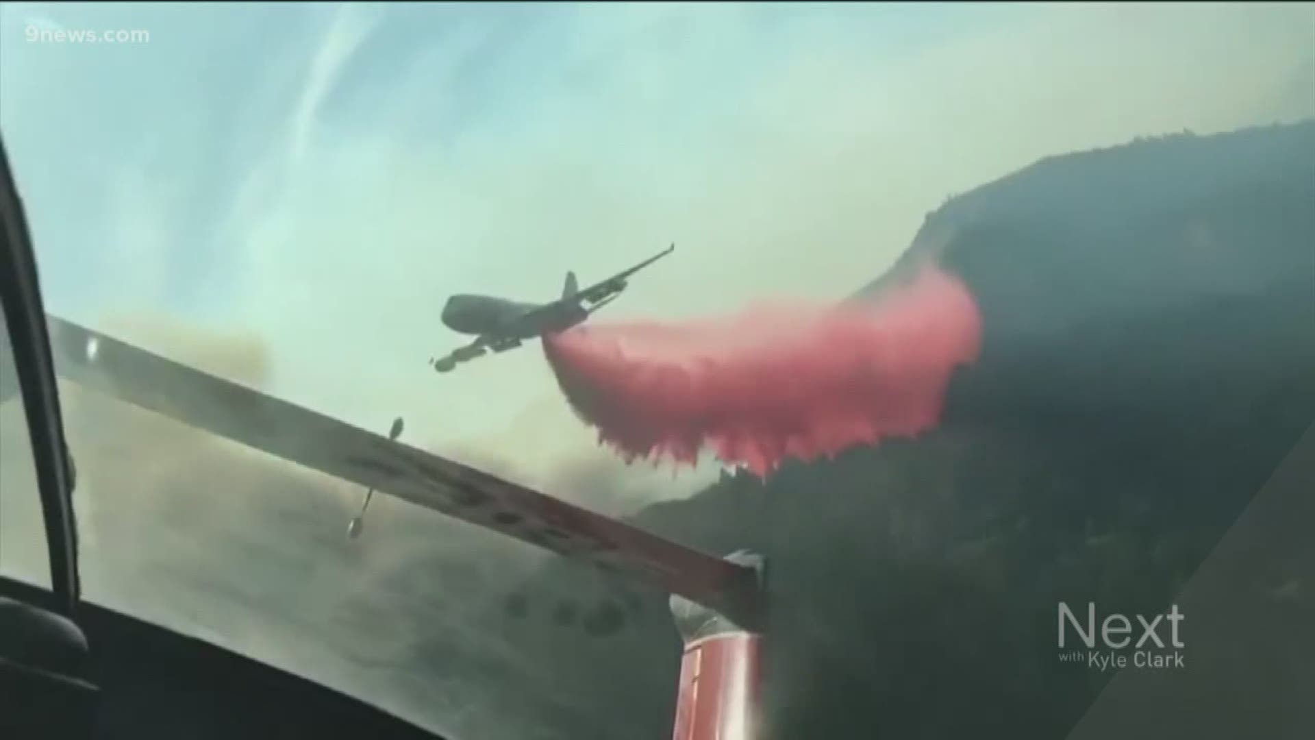 The world's largest firefighting aircraft is based in Colorado Springs. It can hold more than 19,000 gallons of water or retardant and make eight drops in one flight