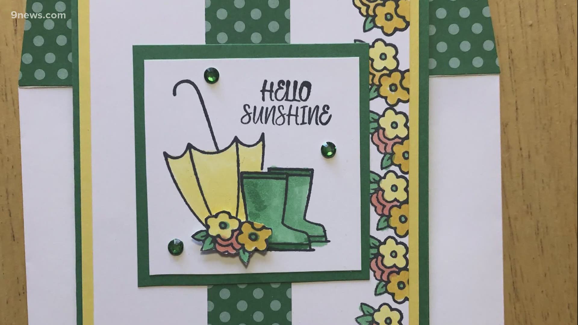 Pat and Jim Shepherd are making cards for seniors at assisted living centers to help them avoid feeling lonely during the pandemic as visitors are limited