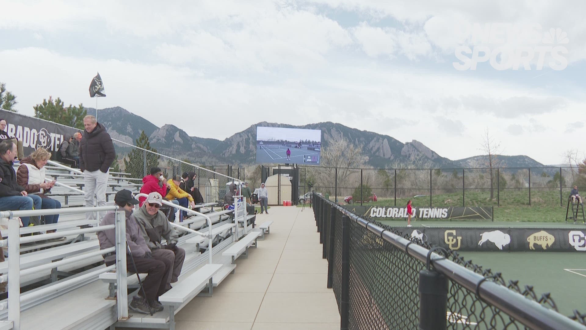 CU tennis star Toni Balzert finally got the chance to show off her skills in front of her parents, who traveled nearly 5,000 miles to watch her play.