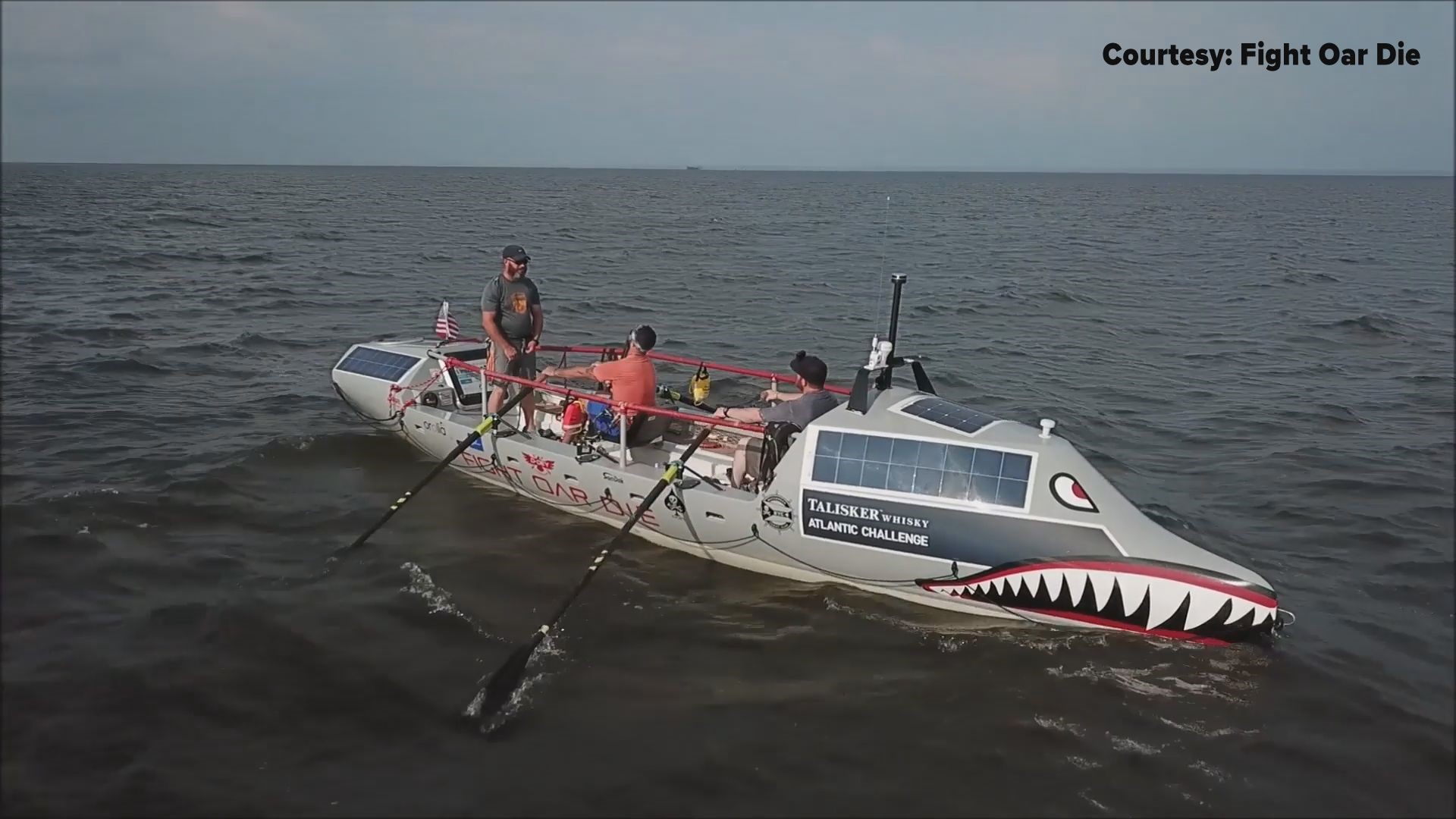 It will take the team between 45 and 60 days to row between the Canary Islands and Antigua.