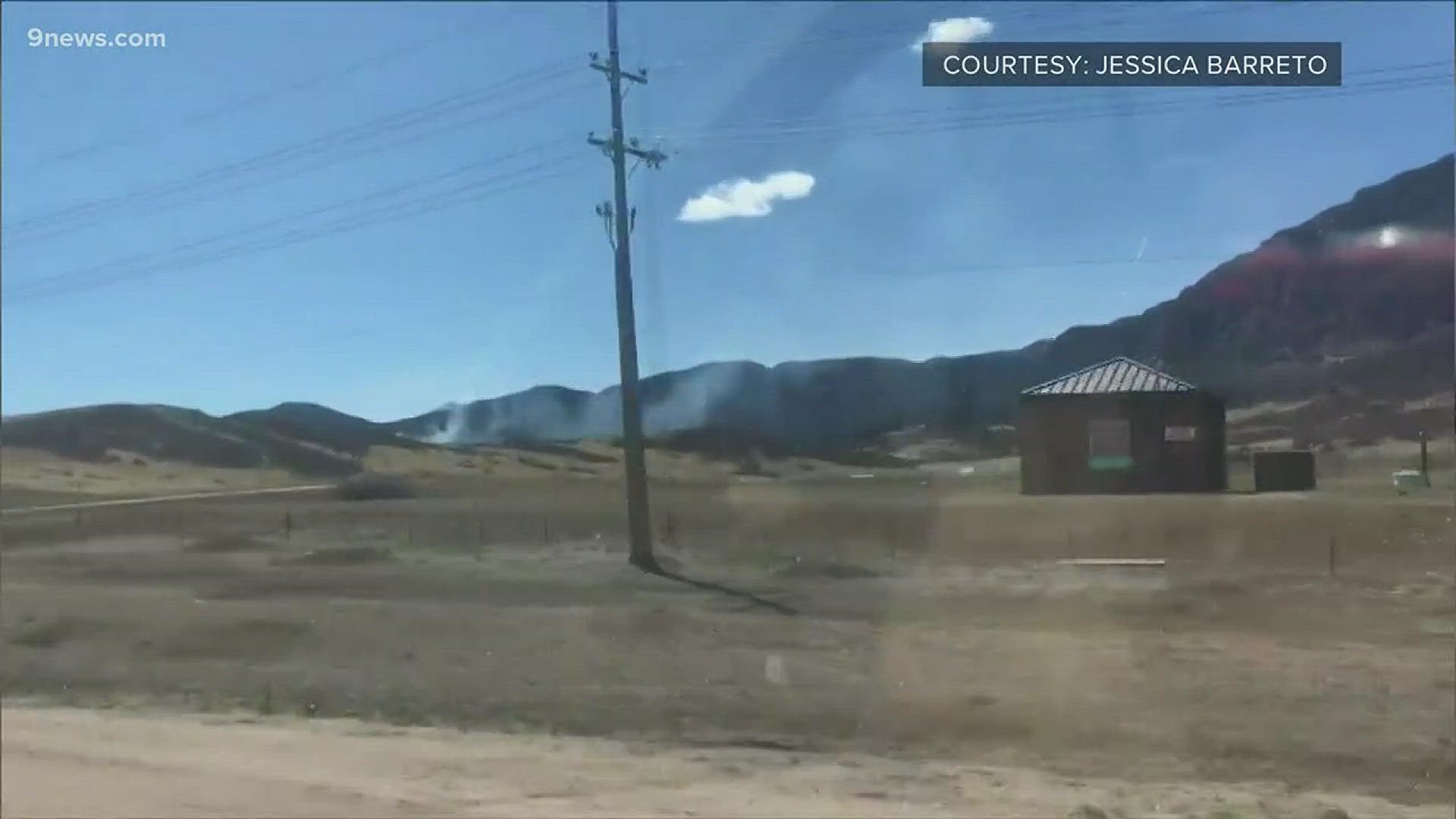 A number of homes are under mandatory evacuation because of a small wildfire in El Paso County.
