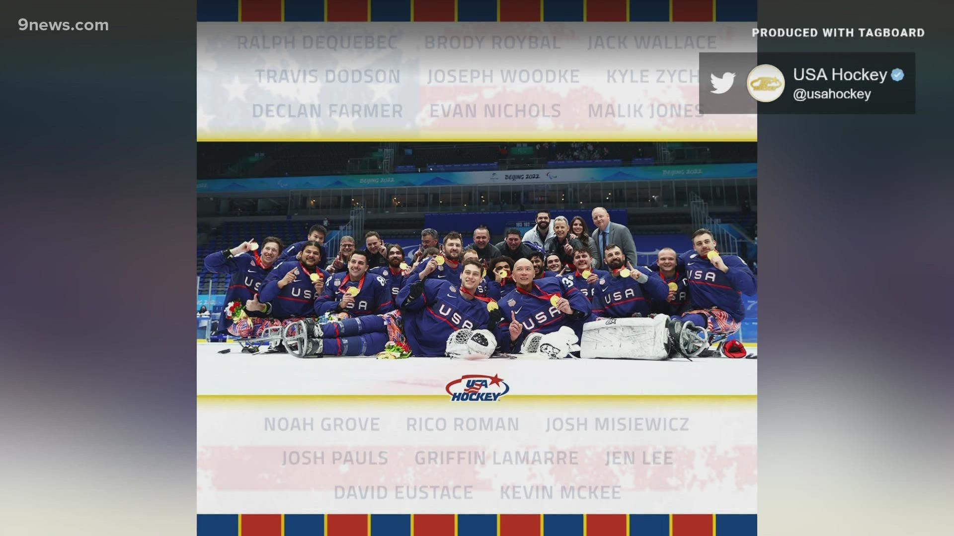Team USA beat Canada in a 5-0 victory for a fourth consecutive Paralympic sled hockey gold medal on Sunday. Two athletes on the team are from Colorado.