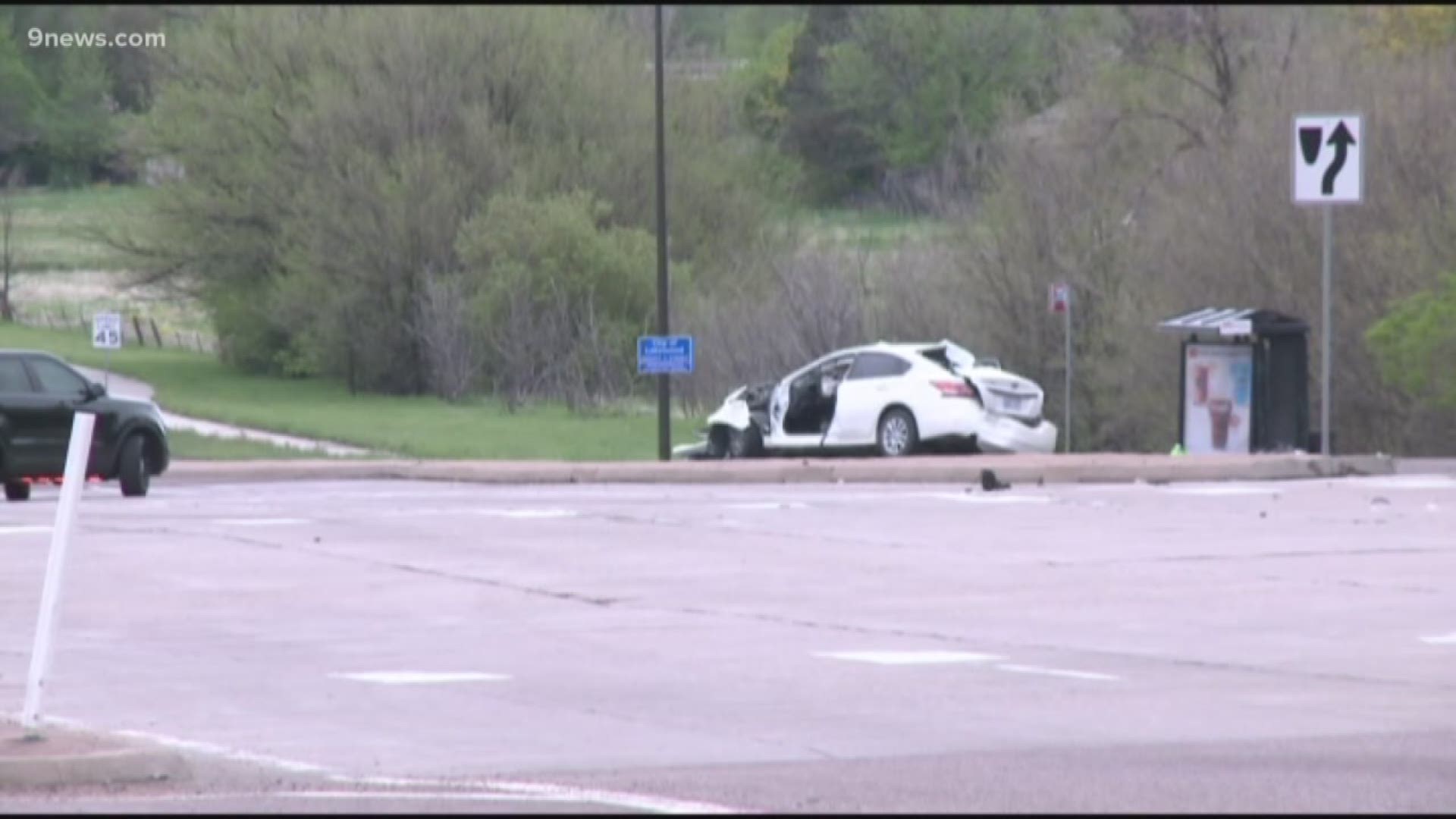 Two men from Kansas were killed in the crash, which happened at West Alameda Parkway and Kipling Parkway.