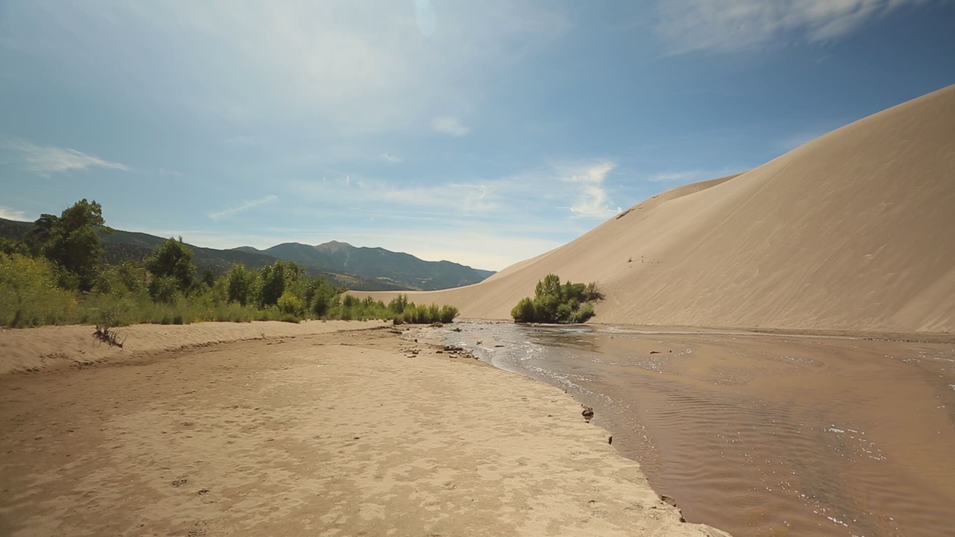 A particularly wet winter and spring at the Great Sand Dunes National Park in southern Colorado has resulted in some changes to a rare, natural phenomenon at the park.