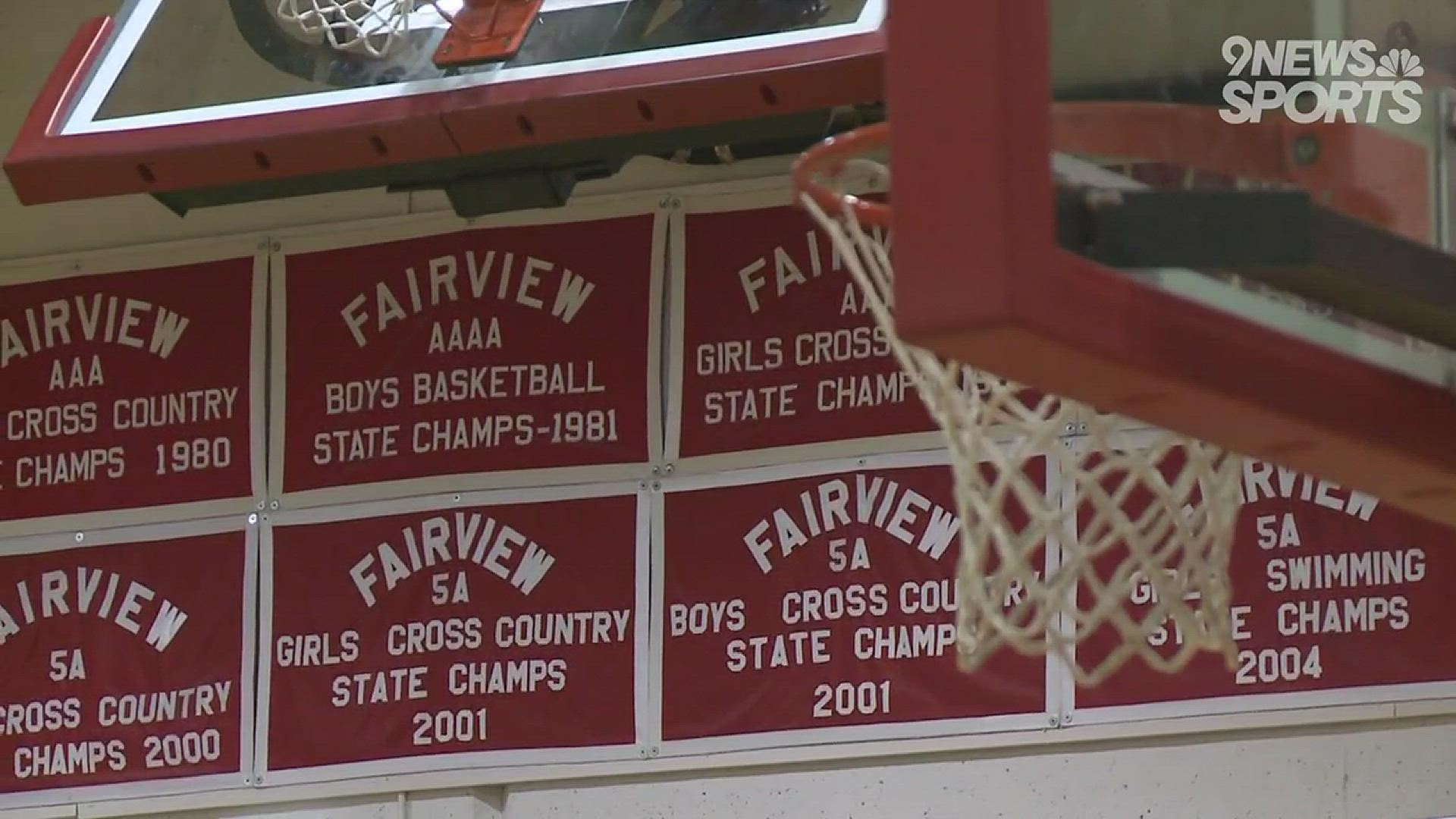 The No. 9 Fairview Knights came out hot against the Fossil Ridge Sabercats and pulled away in the second half for the win 65-45.