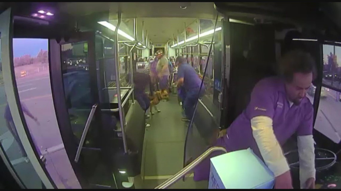 Revelan video que muestra al conductor de un autobús de RTD cabeceando justo antes de pasarse una luz roja