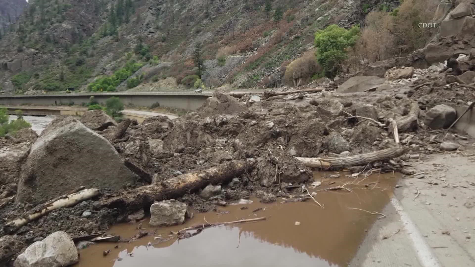 CDOT shuts down I-70 three times in the last ten days because of the threat of mudslides but unlike summer 2021, mudslides haven't hit the canyon.