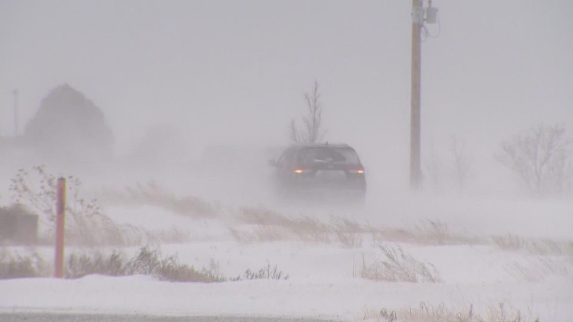 9NEWS Reporter Cole Sullivan went out East to see how farmers are handling the storm.