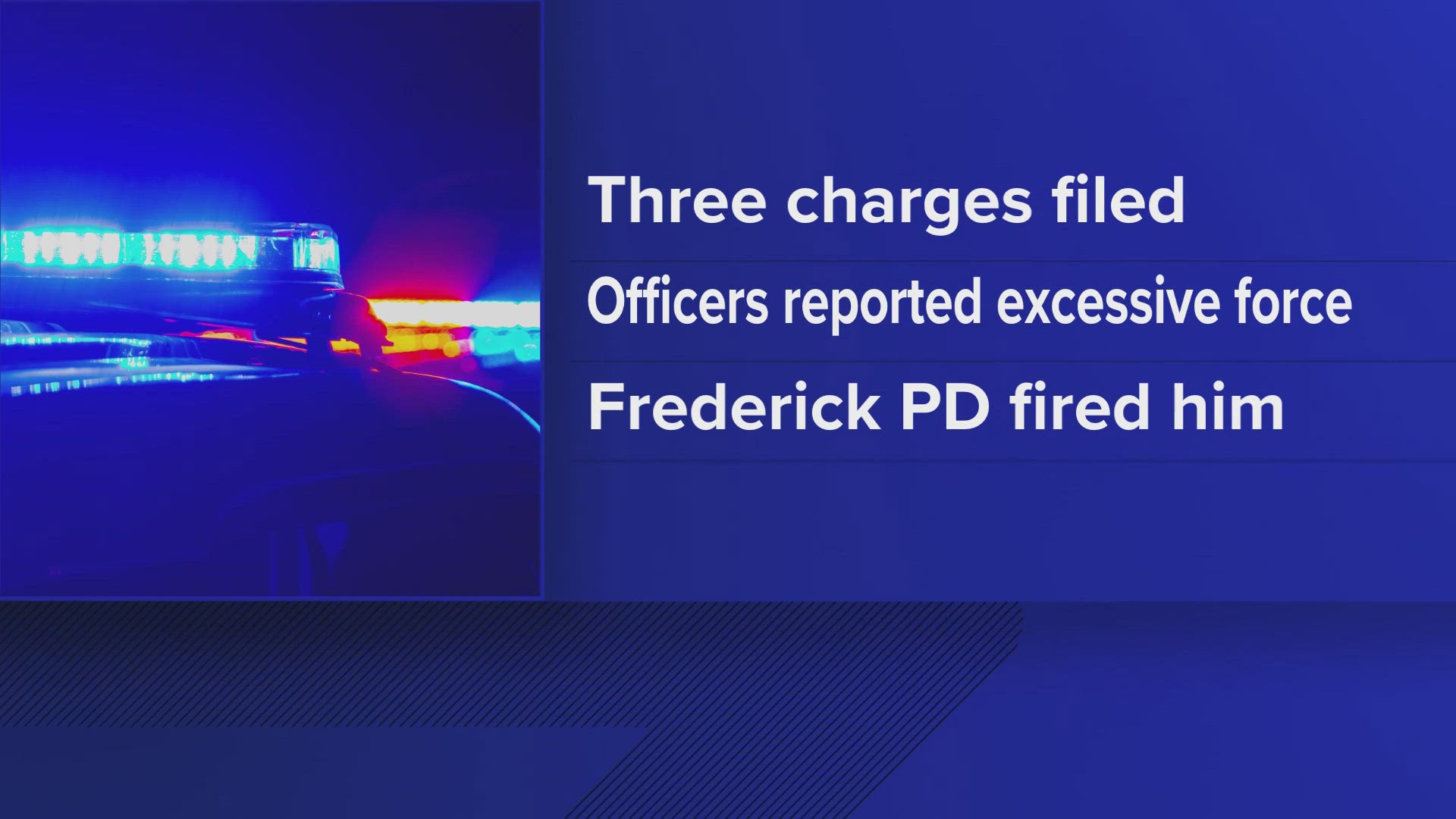 Trevor McCourt faces three charges including assault after an internal investigation found he hit a suspect with his gun during an arrest April 28.