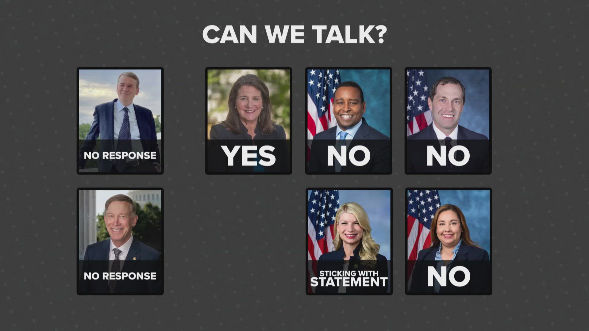 Six of seven Democrats in Colorado's congressional delegation have said no or ignored requests for interviews about President Biden, except for Rep. Diana DeGette.