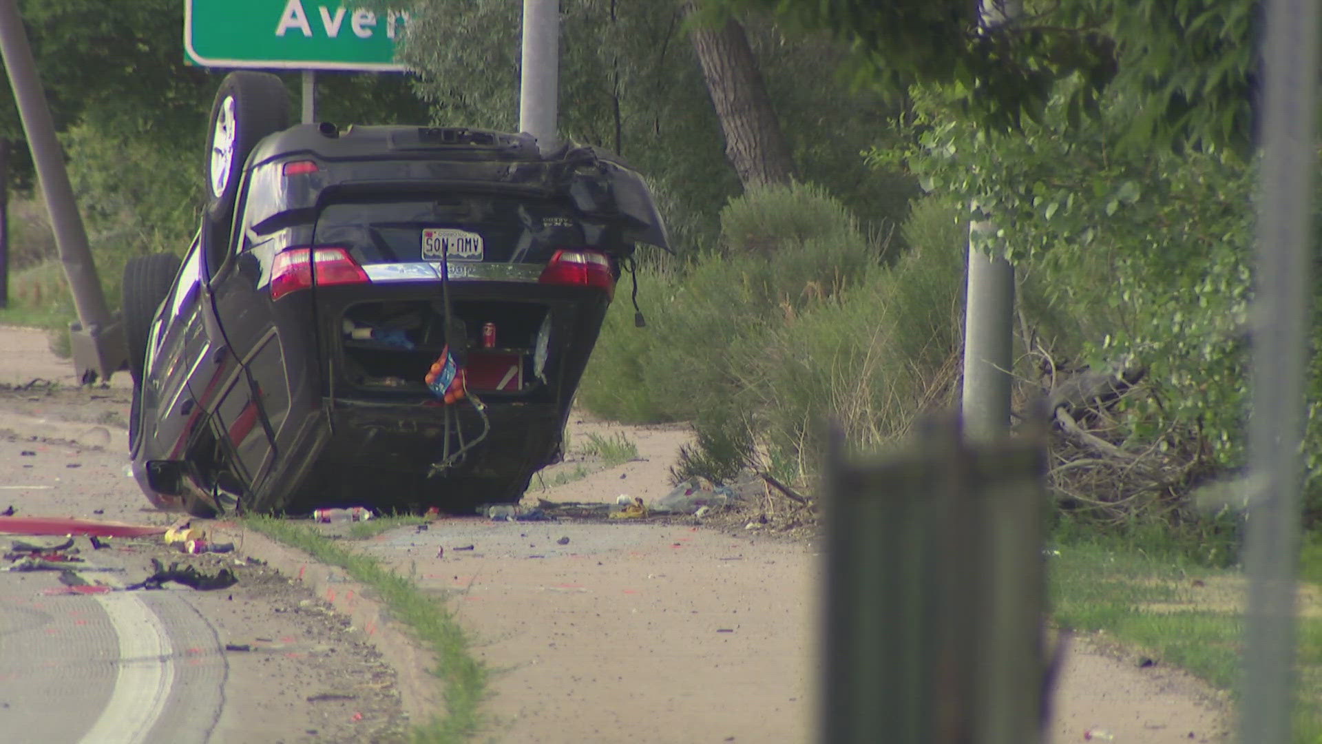 Police believe speed was a factor in the crash on northbound Parker Road Sunday afternoon.