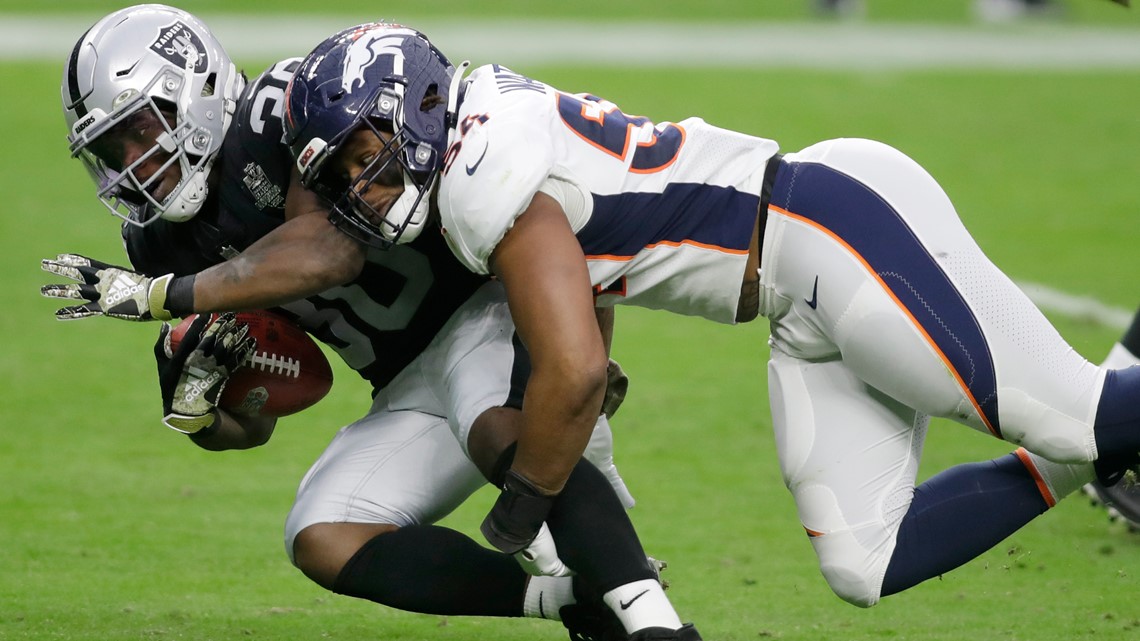 Raiders-Broncos fight: Isaiah Johnson, Tim Patrick ejected