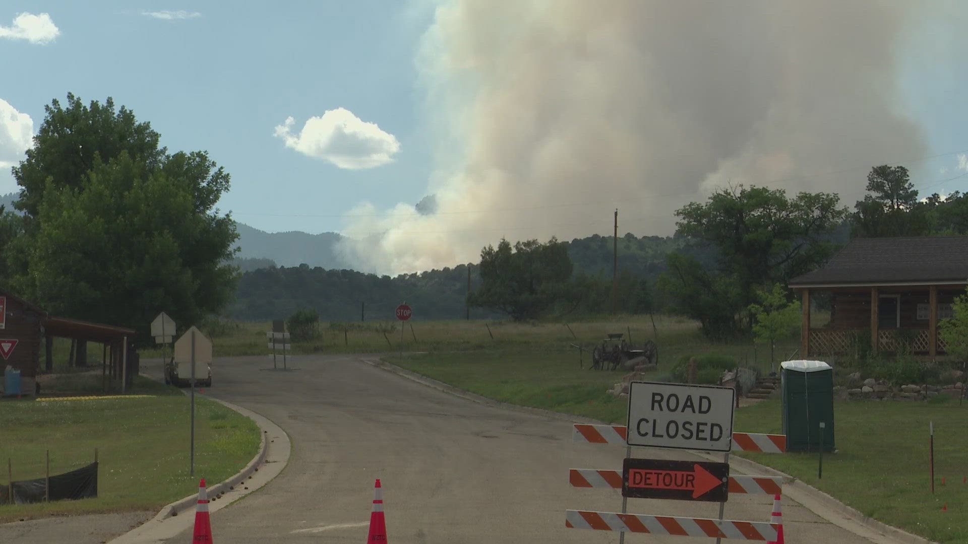 The fire, named the Oak Ridge Fire, is burning about three miles northwest of Beulah in Pueblo County.