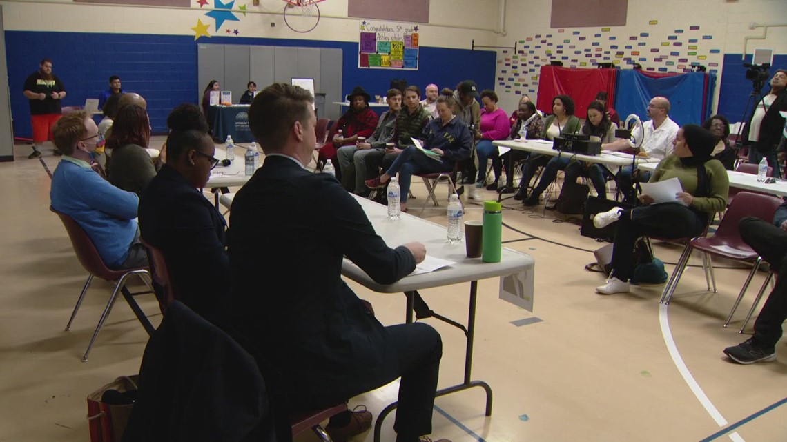 Residents in Denver City Council District 8 discuss displacement and gentrification with candidates