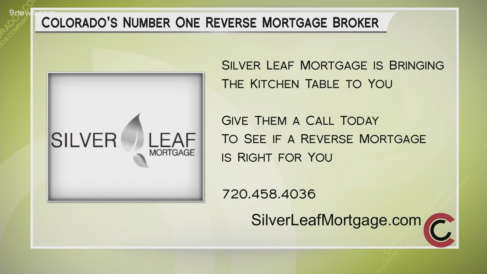 Call Silver Leaf and find out if a reverse mortgage is right for you. You can get started by calling 720.458.4036 or by visiting SilverLeafMortgage.com.