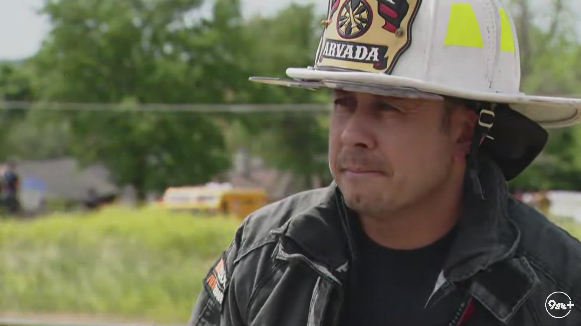 Arvada Fire officials give an update on a plane crash that injured four people Friday morning.