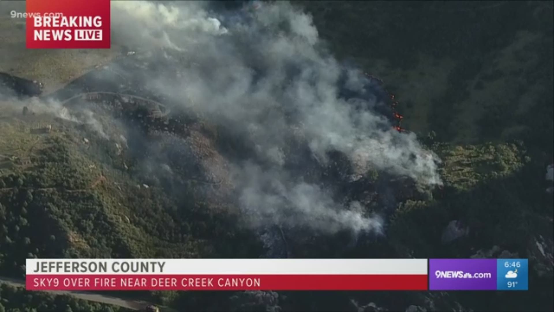 South Valley Park, Hildebrand Ranch Park and Deer Creek Canyon Park are all closed because of the fire,