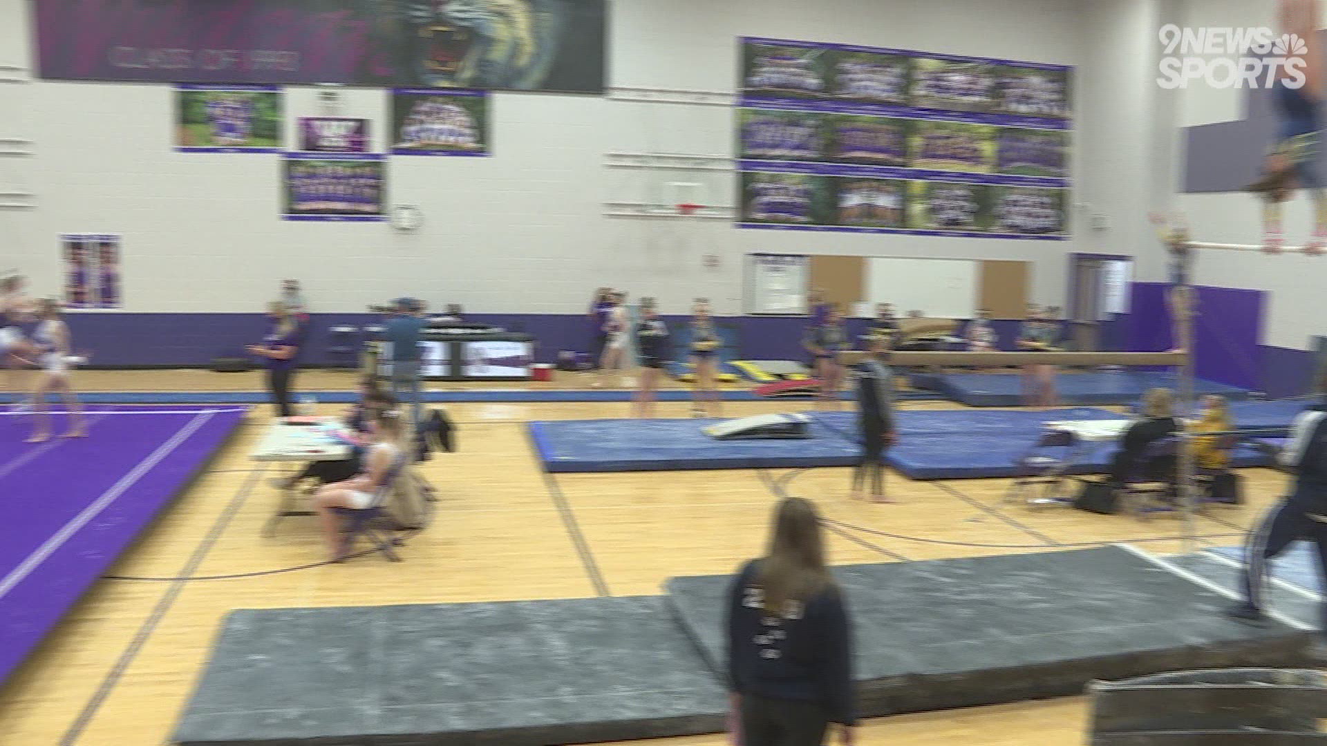 Evergreen won the team competition while A West's Kayla Powell won the individual all-around.