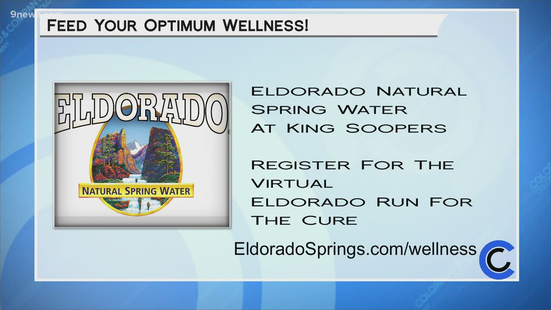 Find Eldorado Natural Spring Water at King Soopers, your home for Optimum Wellness. You can also check out EldoradoSprings.com/Wellness.