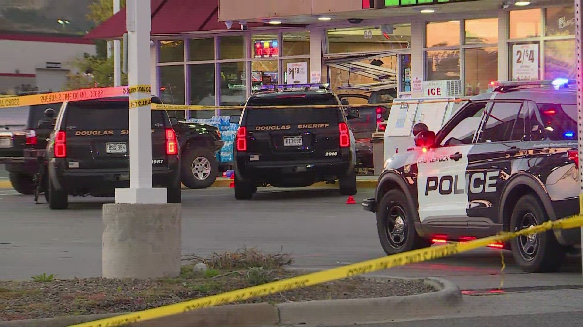 Shooting in Thornton leads to chase that ends in Castle Rock