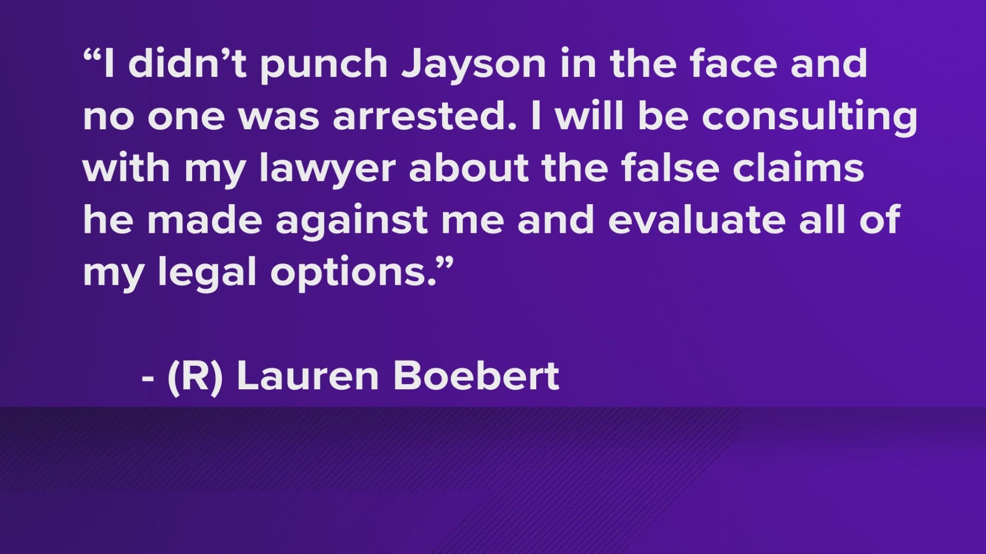 On Saturday night, Silt police responded to an incident involving Republican Congresswoman Lauren Boebert and her ex-husband, Jayson Boebert.