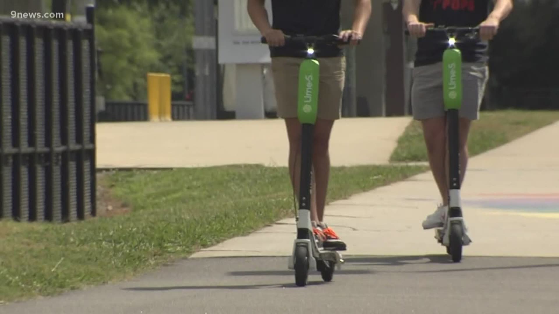 They should be there by the end of the summer, once the city decides which company will provide the scooters.