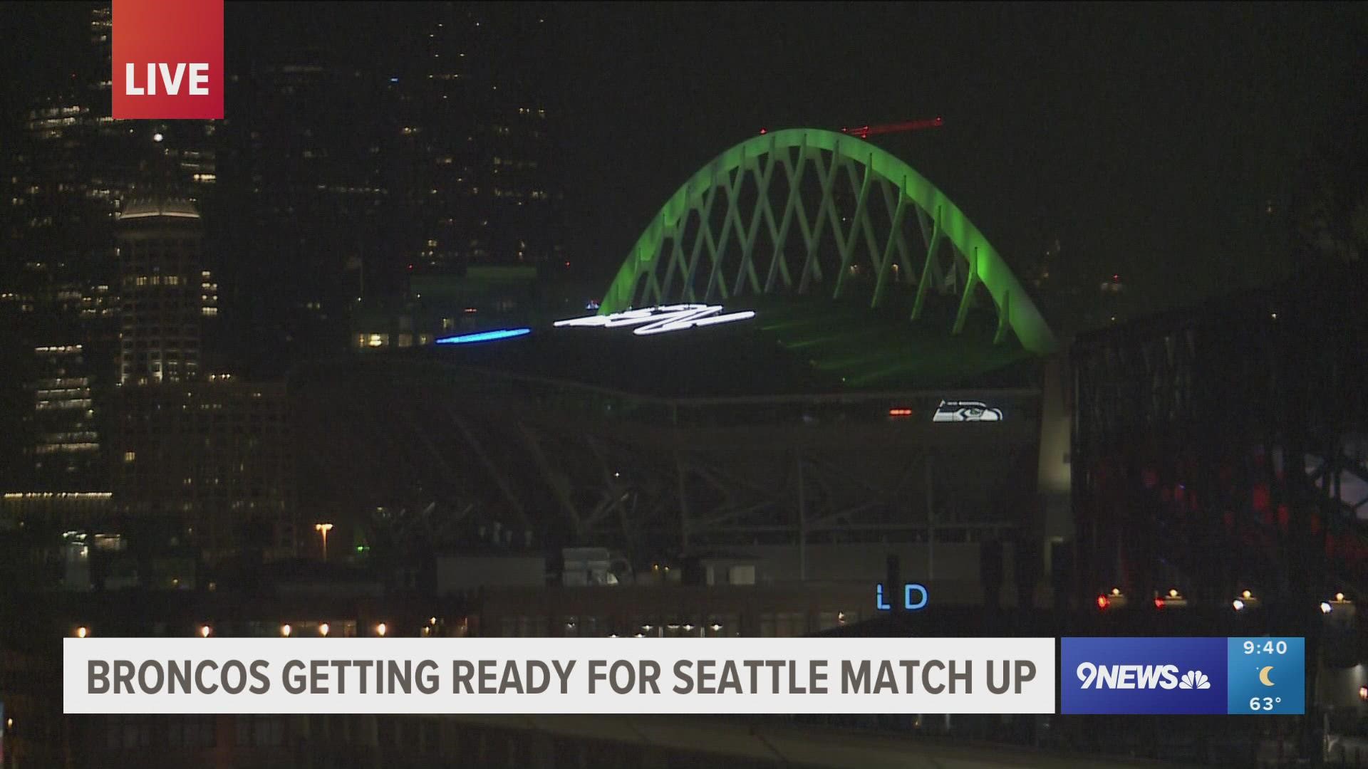 Rod Mackey and Mike Klis report live from Seattle, where quarterback Russell Wilson will make his return Monday night.