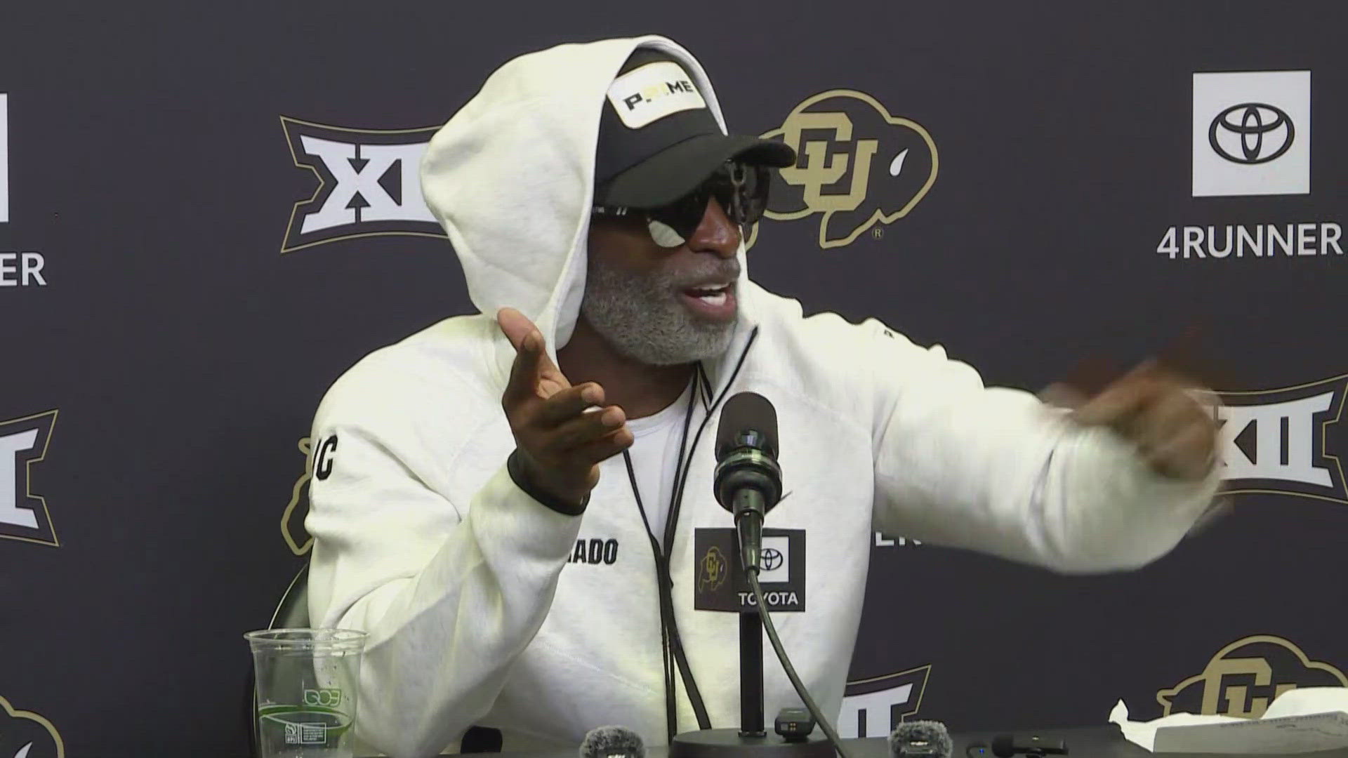 University of Colorado head coach Deion Sanders addressed the media Tuesday following a miraculous overtime win over Baylor last Saturday.