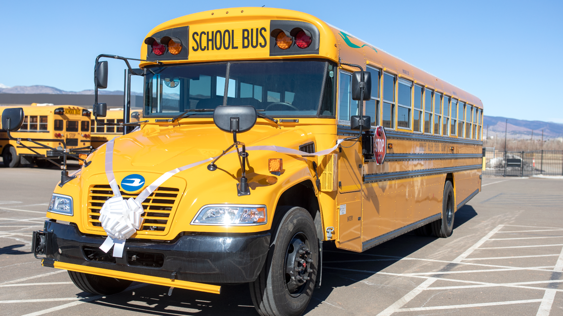 Colorado school district adds all-electric bus to its fleet | 9news.com