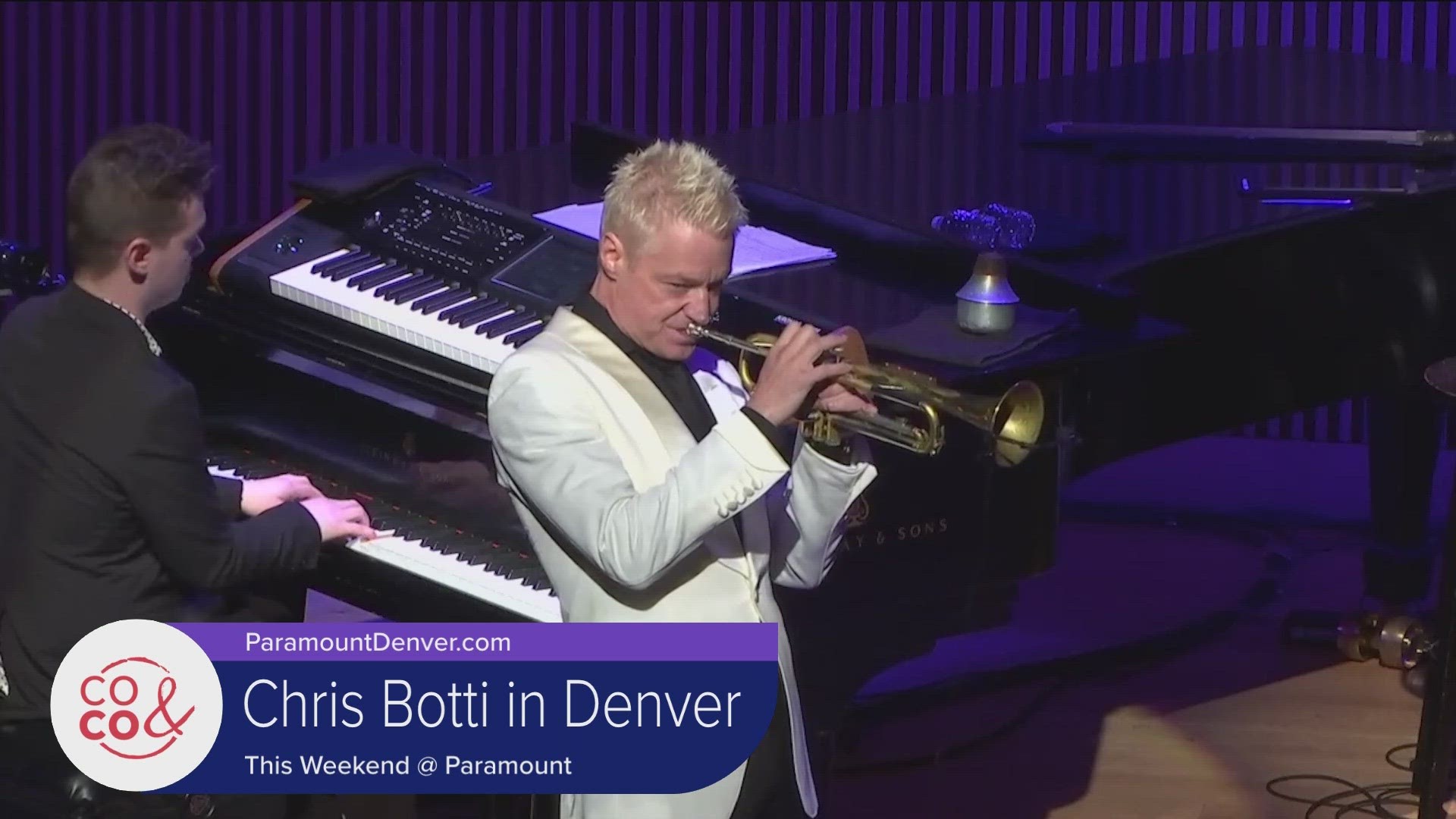 Get your tickets to see Chris Botti at the Paramount. He's only here for one night! Visit ParamountDenver.com to get your tickets.