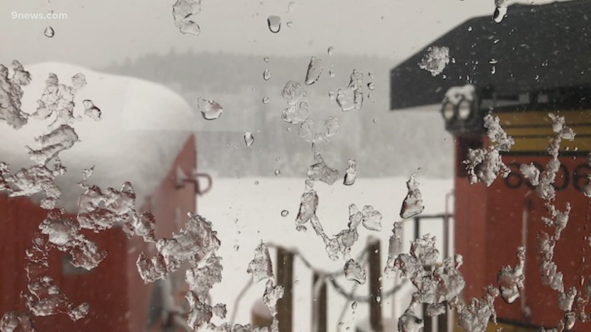 The Amtrak's California Zephyr had to back down the mountain after getting stuck in the record-size storm.