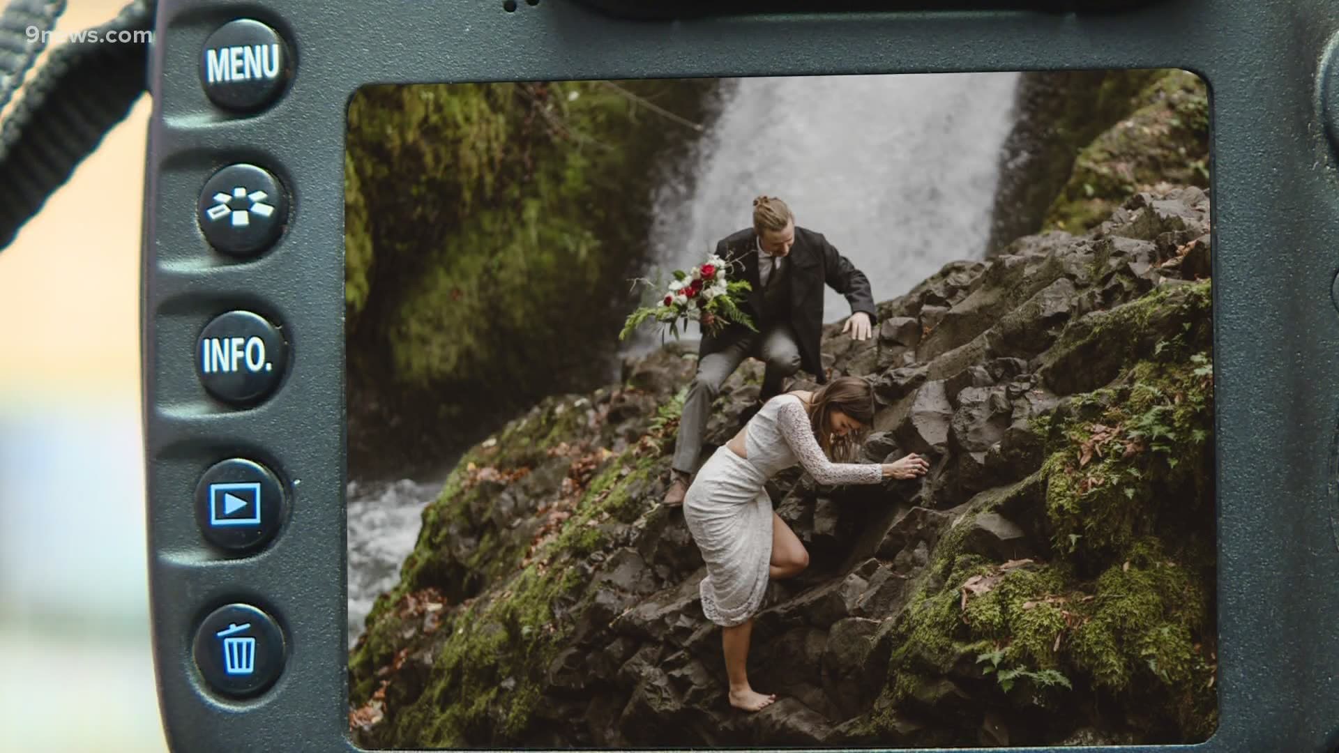 Sean Oblizalo plays tour guide, officiant and photographer for couples who've canceled weddings during the COVID-19 pandemic.