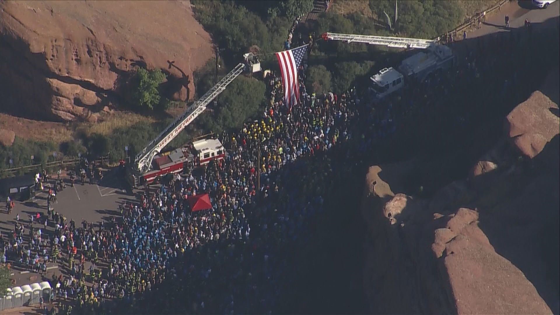 9/11 memorial stair climb at Red Rocks honors fallen firefighters