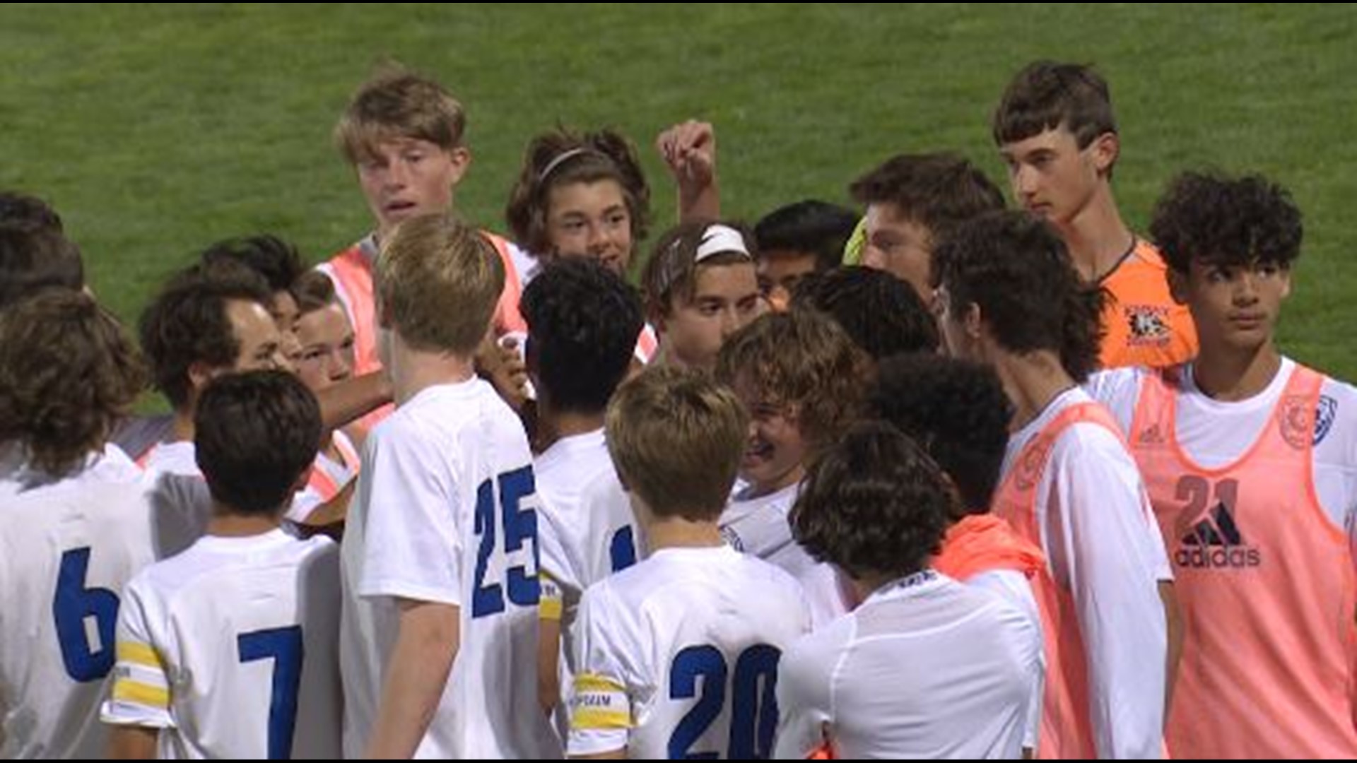 The number two Grandview boys soccer team shut out the number nine Arvada West team Thursday night 2-0.
