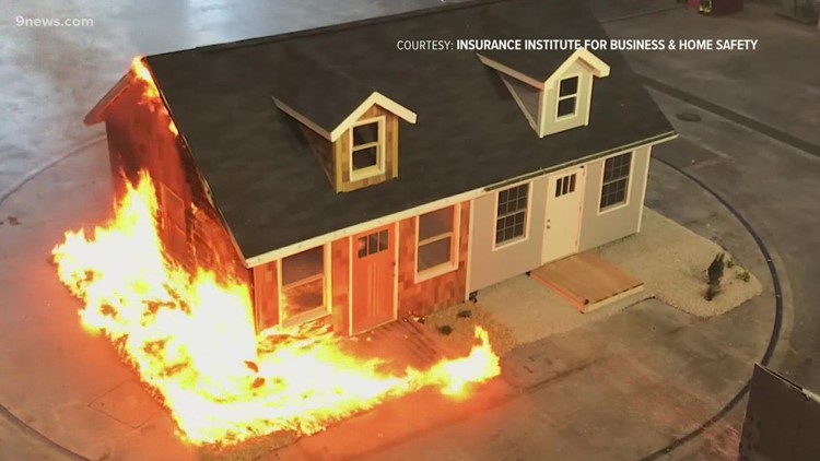 What causes homes to catch fire during a wildfire?