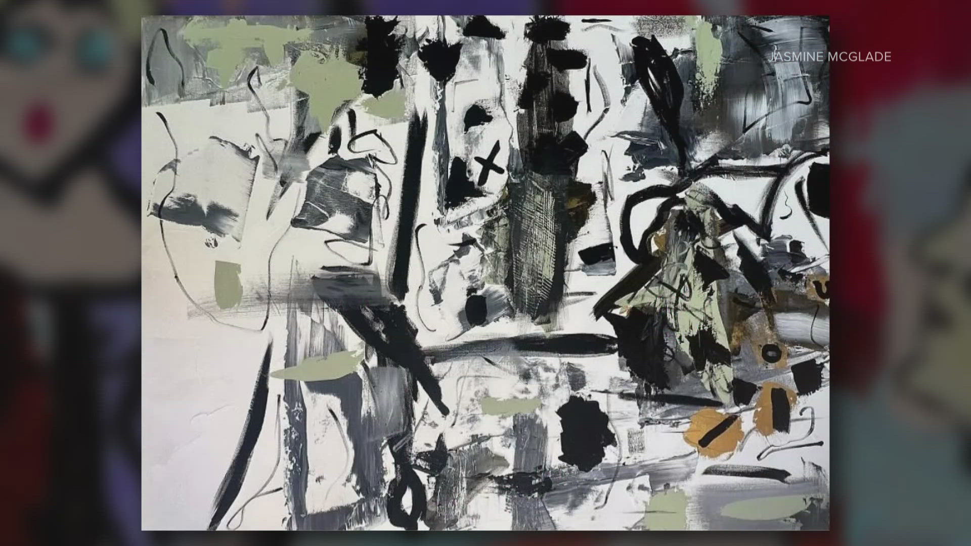 Artist Jasmine McGlade talks about her exhibition, "Hidden Layers."