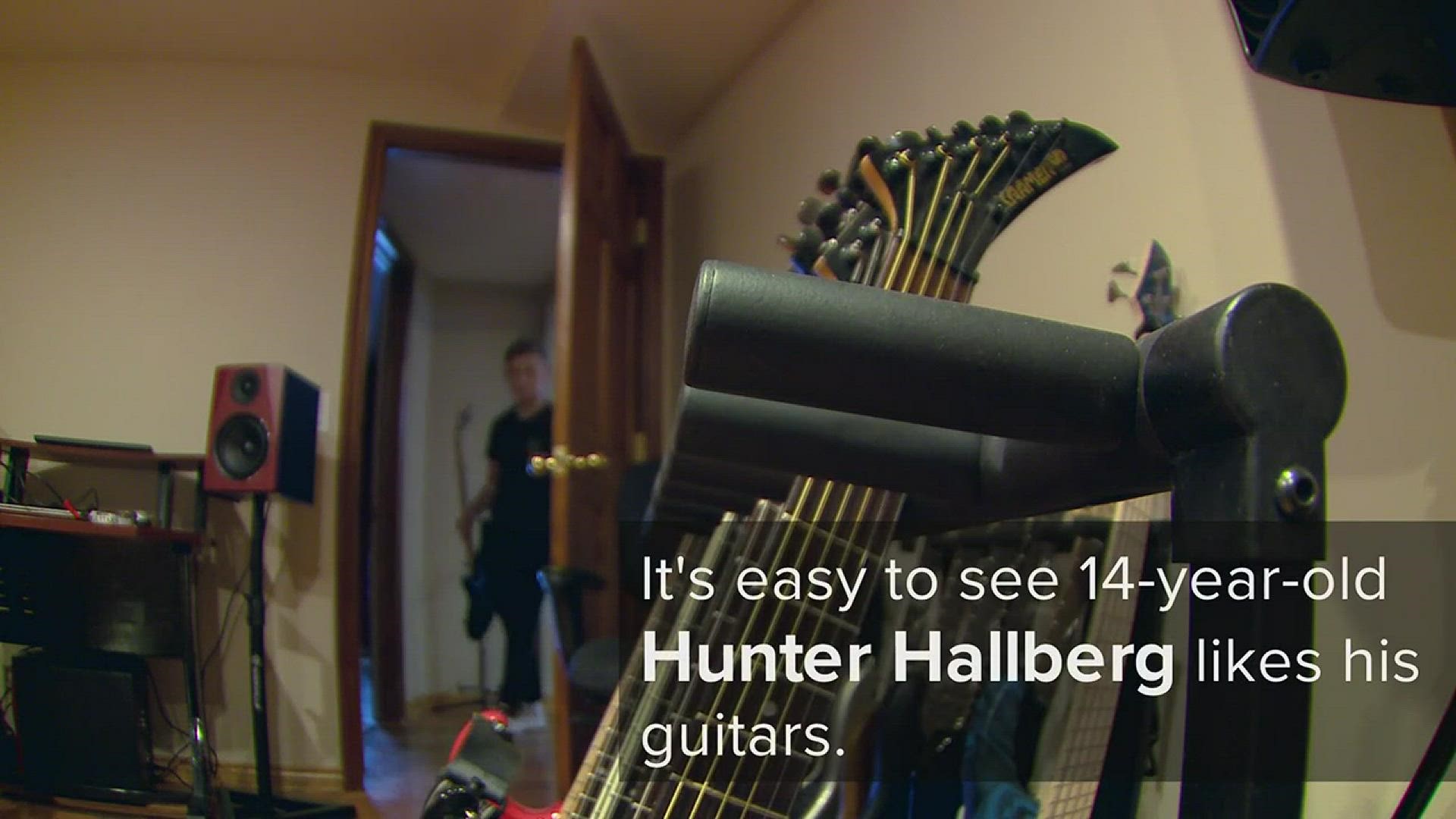 Hunter Hallberg from Centennial won an international guitarist competition. The 14-year-old just wants to be guy making a mark on the world of music.